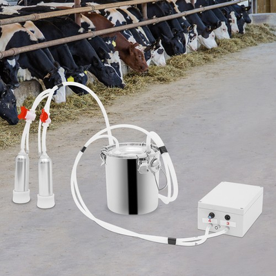 #ad Electric Cow Milking Machine Milking Equipment 3L Stainless Steel Silver $99.58