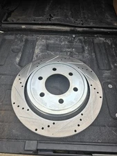 13.23 inch (336mm) Rear Drilled Slotted Brake Rotors for 2015-2017 Ford F-150 