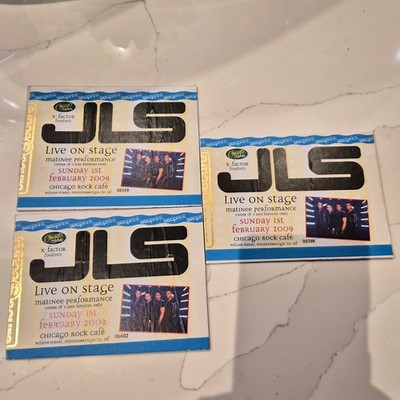3 tickets 2009 live performance by the X-Factor finalists JLS