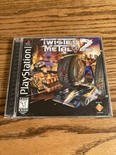 Twisted Metal 2 (Sony PlayStation 1, 1997) CIB Black Label W/ Manual Tested