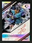 Julio Rodriguez 9/10 2025 Topps Diamond Icons White Polychromatink Autograph