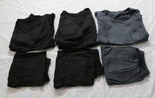 Silkfly Boys 3 Set Thermal Underwear Shirt and Pants JT8 Gray/Black Large NWT