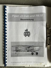 2,7 m Toni Clark Piper J3 Cub und PA18 Bauplan Layouts Bauanleitungen 1:1