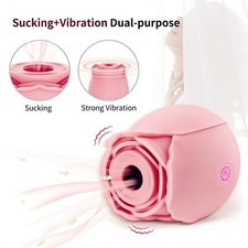 Discreet 10 Speed Personal Massage Rose Vibrator sucking Massager for Women Gift