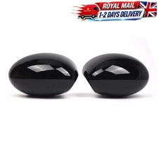 Glossy Black Wing Mirror Cover Caps For MINI Cooper R50 R52 R53