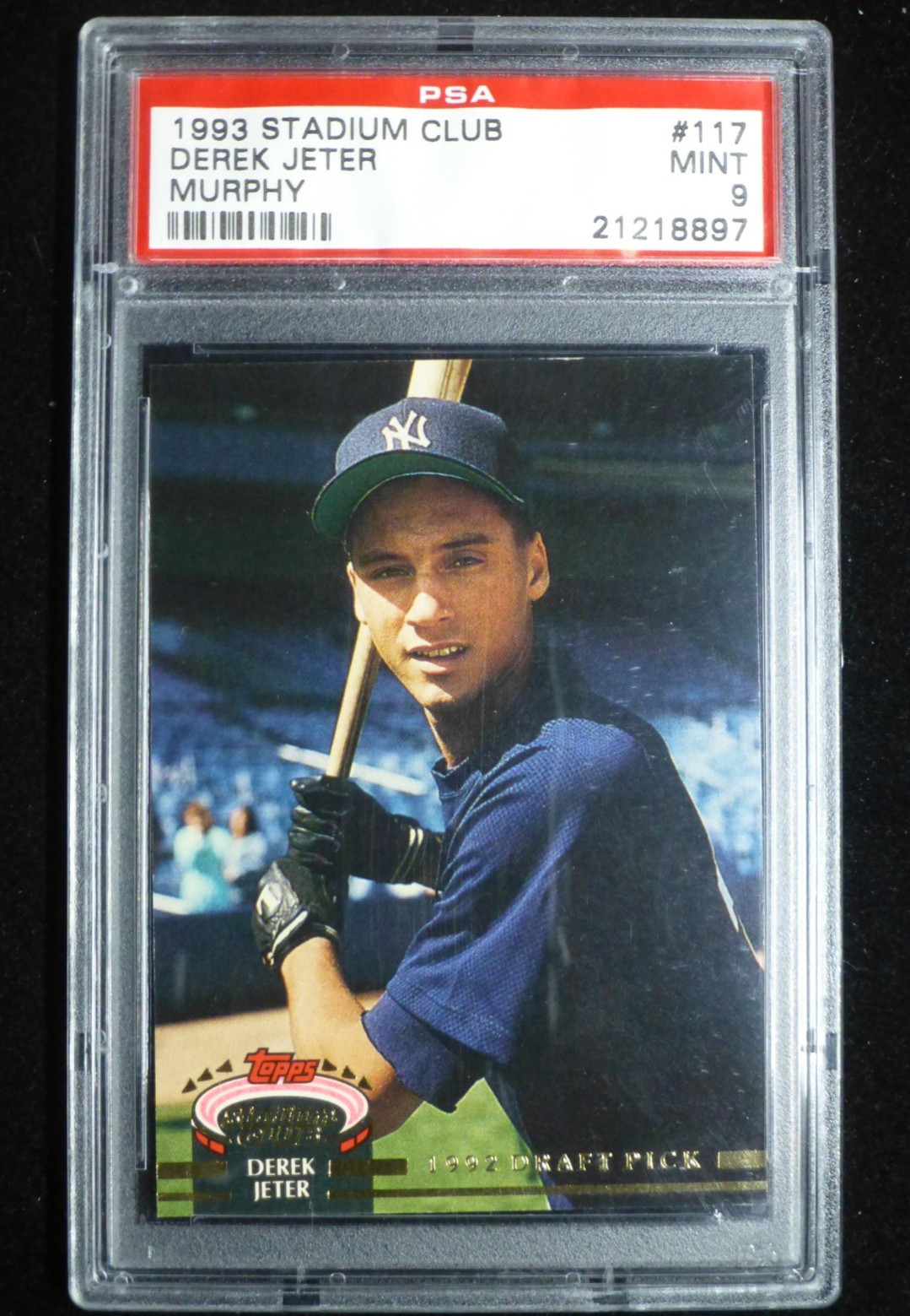 1993 Stadium Club Murphy Derek Jeter #117 RC Rookie PSA 9