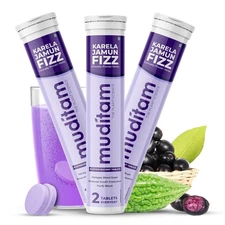 Muditam Ayurveda Jamun Fizz | Free Shipping | 60 Effervescent Tablet