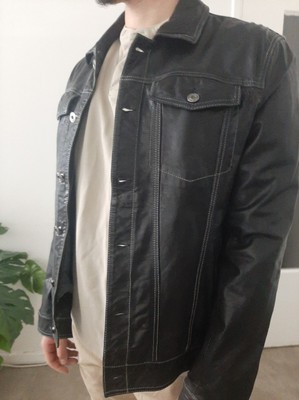 Redskins Lederjacke schwarz Master Mustang, 100% Schaffell