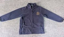 Polo Ralph Lauren Club Fleece Jacket Boys Kids Sz 6 Full Zip Navy