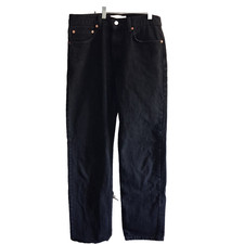 Vintage 2004 Levi's Jeans Mens 34x34 Black 505 Denim Regular Fit Straight Leg