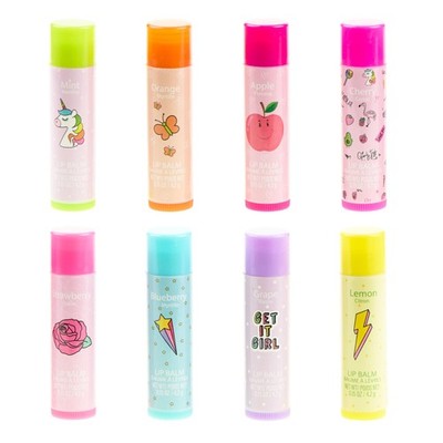 8pc Flavored Lip Balm Set   Retractable Simply Sweet Fruity Lip Balms | Hydra...