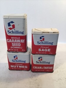 Vintage Schilling Spice Tins | eBay
