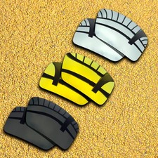 3 Pairs Lenses Replacement for-Costa Del Mar Reefton Polarized-Silver Black Gold