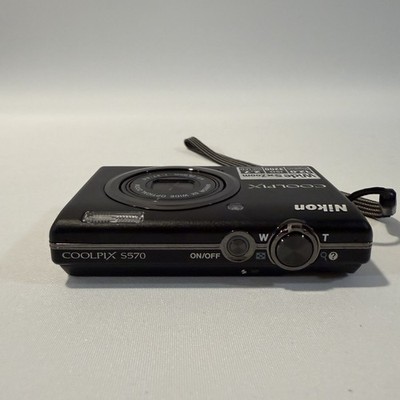 Nikon Coolpix S570 Digital Camera 12MP Compact Point Shoot Tested