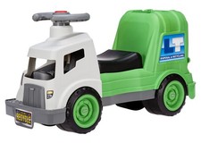 Dirt Diggers Garbage Truck Scoot Ride on Horn Trash Bin Toddler Ages 2 to 5 Year