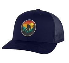 Bigfoot Trucker Hat Cryptid Design - Sasquatch Hiking Hat- Camping Hat