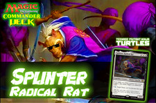 Splinter, Radical Rat MTG EDH Commander Deck, ¡Esper Ninja!