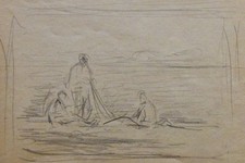 Georges Ricard-Cordingley (1873-1939) (466) - Charcoal - Charcoal - Characters