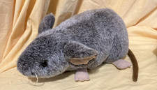 Raro Chosun Inter. Peluche Roedor Gris Marrón Dos Tonos Ratón Rata Grande 13” Cuerpo