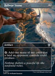 Fellwar Stone (Borderless) #657 Foil Commander Masters MTG