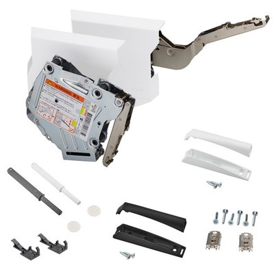 Blum Kraftspeicher AVENTOS HK-S Tip-On seidenweiß Hochfaltklappe Hochklappe