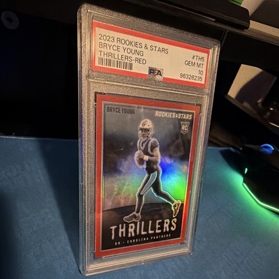 Panini 2023 Rookies & Stars Bryce Young Rookie Thrillers Red 22/99 TH-5 PSA 10