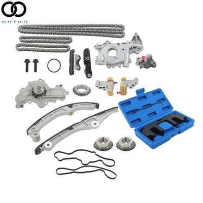 For Ford Mercury Lincoln Mazda 3.5L 07-10 Timing Chain Water+Oil Pump w/Tool Box