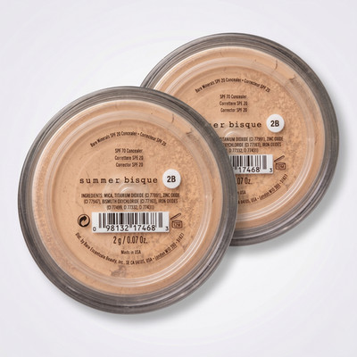 bareMinerals Summer Bisque 2B Concealer SPF 20 Loose Powder 2g 0.07oz Pack of 2