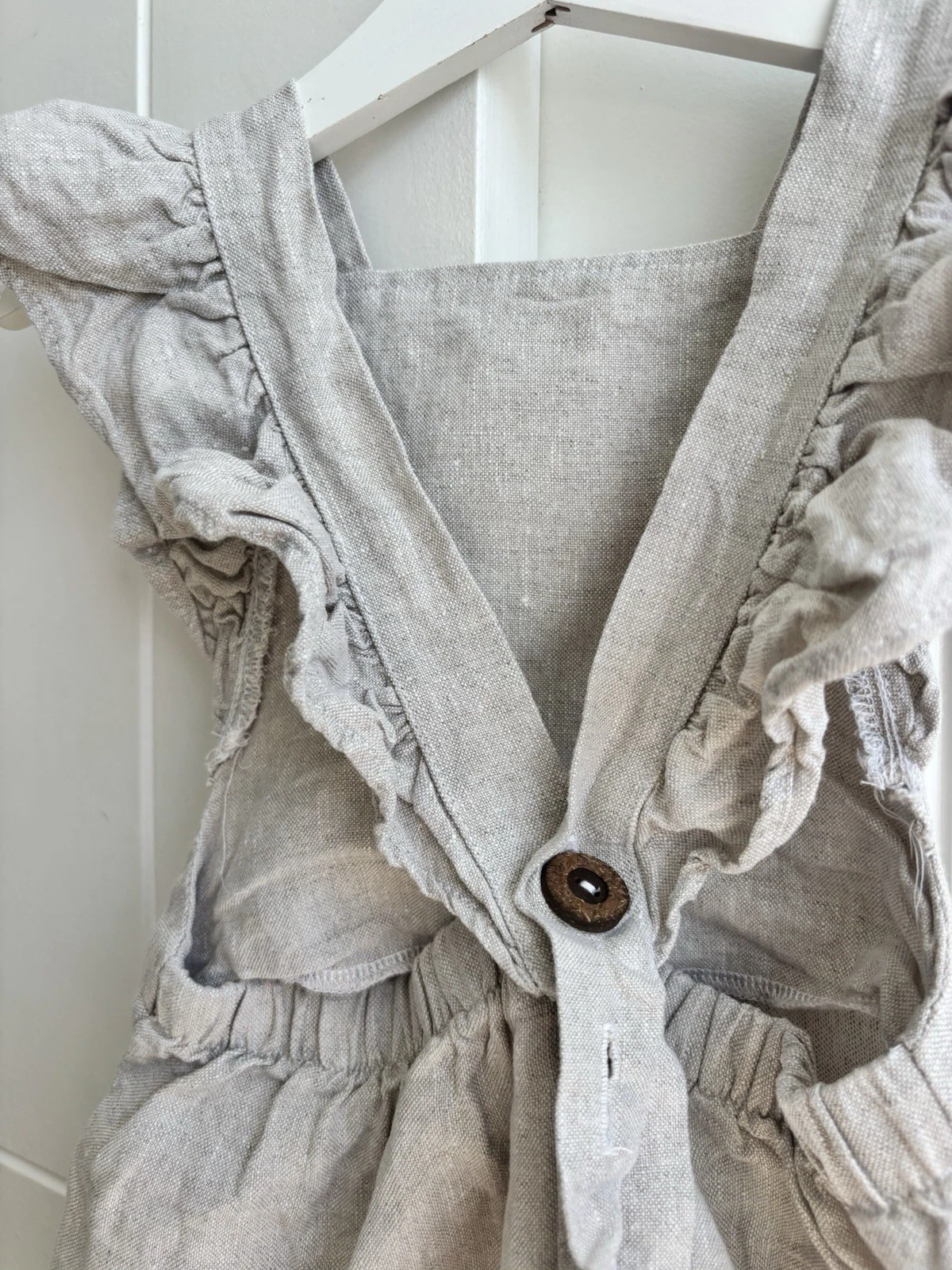 Abito Freya Lillie Celine tonalità naturale 100% lino in 4 5 anni pagato 69 99€