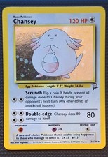 Pokemon TCG Chansey 3/130 Base Set 2 Holo Rare English Basic 120 HP 2000 on eBay