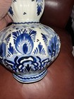 Delft Blue Handpainted Vase Vintage Blue and White 11” Tall  Made in Holland — photo 8