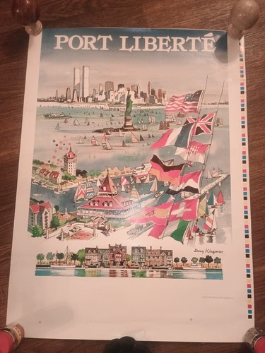 Dong Kingsman Rare Port Liberte Poster  1986 Original 