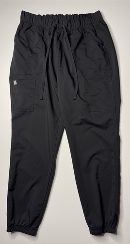 Scrubstar Medical Scrub Pants Men’s L 34x30 Black Straight Leg Drawstring