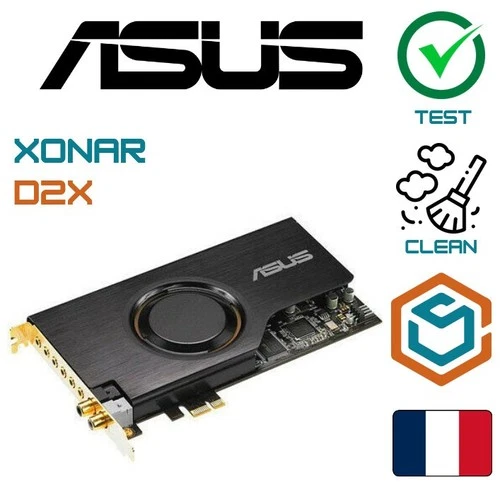 ASUS Xonar D2X PCI 7.1 Surround Sound Card Gaming/Home Cinema Dolby DTS