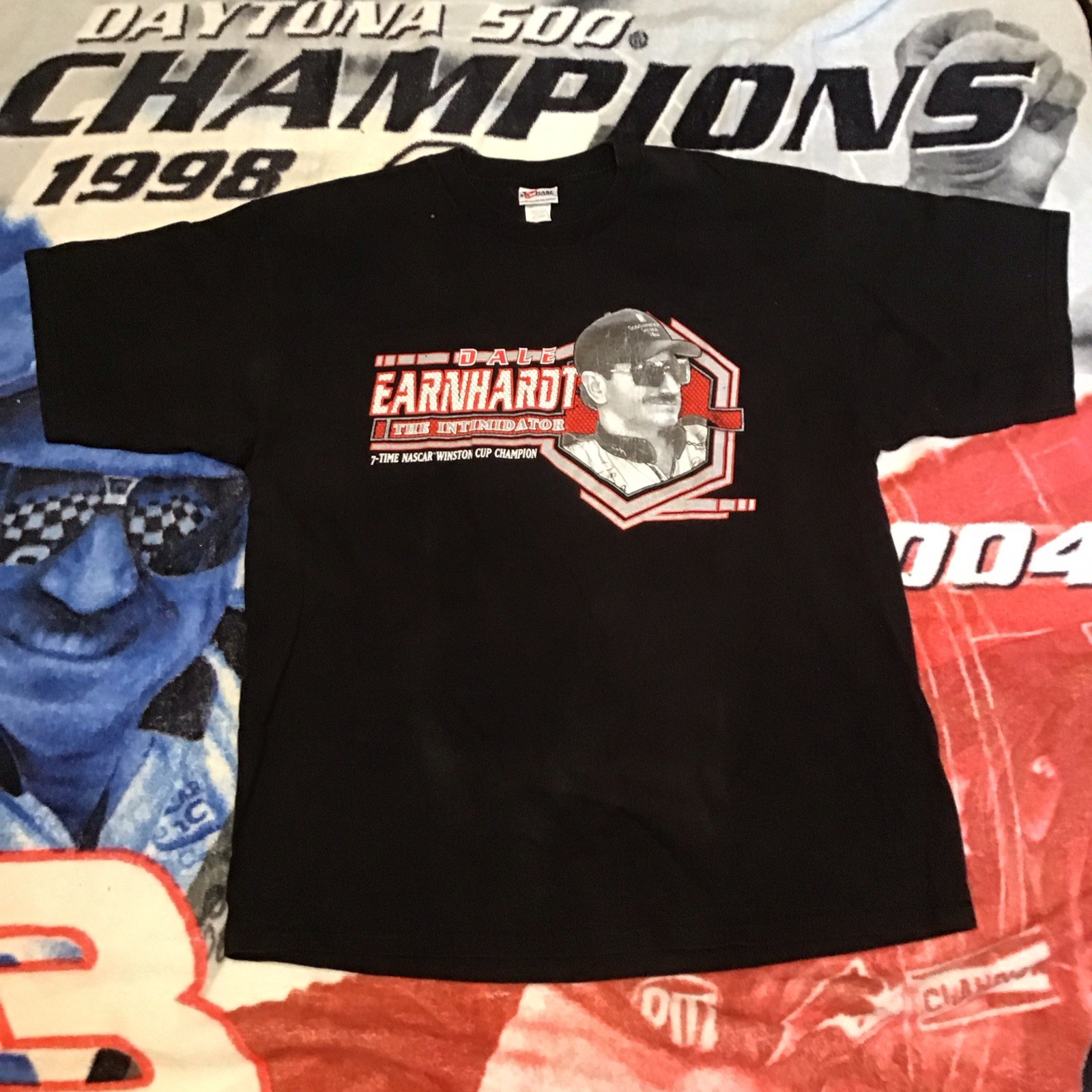 Vintage Chase Authentics NASCAR Dale Earnhardt The Intimidator T Shirt Size 2XL
