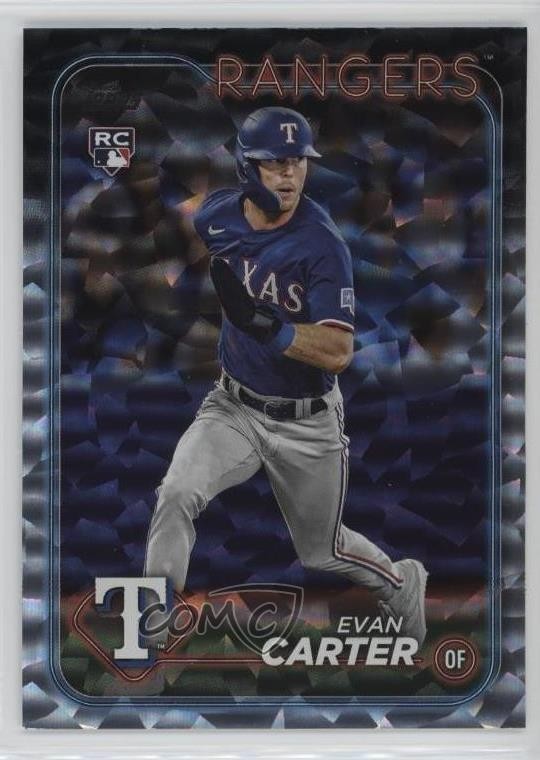 2024 Topps Series 1 Silver Crackle Foil Evan Carter #280 0rd2