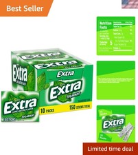 Long-Lasting Spearmint Gum Pack - 150 Sugar-Free Individual Pieces for Freshness