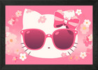 Hello Kitty Poster Framed Wall Art Poster Canvas Print Picture