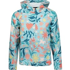 Nike Loose Hooded Packable Flower Print Sport Anorak Multicolor Jacket Womens S