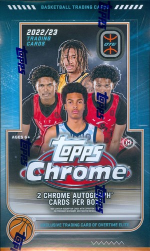2022-23 Topps Chrome Overtime Elite Basketball Factory Sealed Hobby Box - Bild 1 von 2