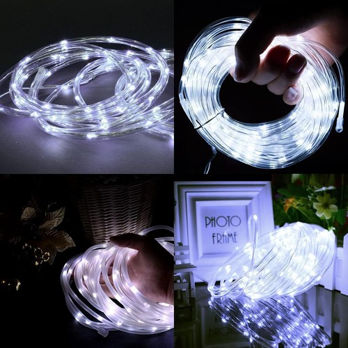 Xmas Party Garden Decor Solar String Lights LED Outdoor Waterproof 39FT White - Picture 2 of 10