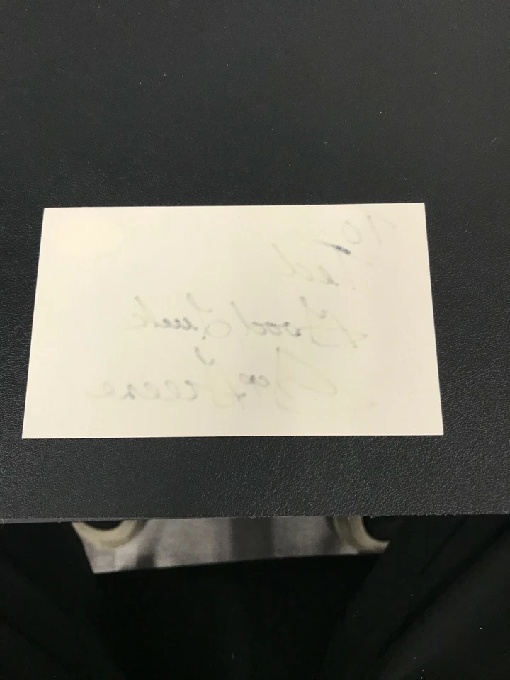 Joe Greene Steelers HOF JSA Certified Autograph 3x5 Index Card Signed! - Image 3 of 4