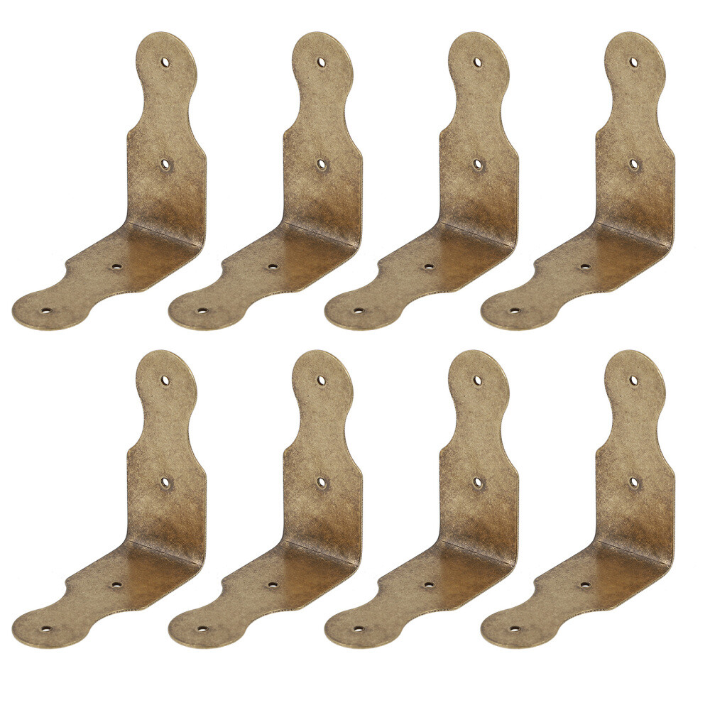 8 Pcs Brass Corner Protectors Window Guards Table for Furniture