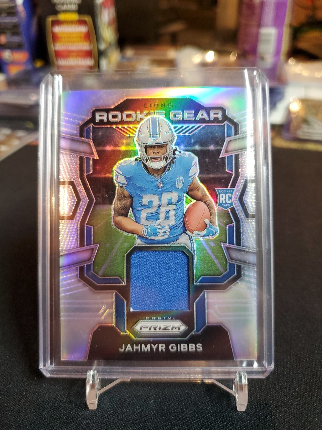 2023 Prizm Jahmyr Gibbs Rookie Gear Silver Detroit Lions