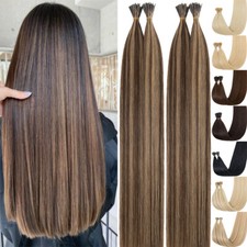 BALAYAGE I Tip 100 Real Remy Human Hair Extensions Stick I Tip Micro Bond Tip