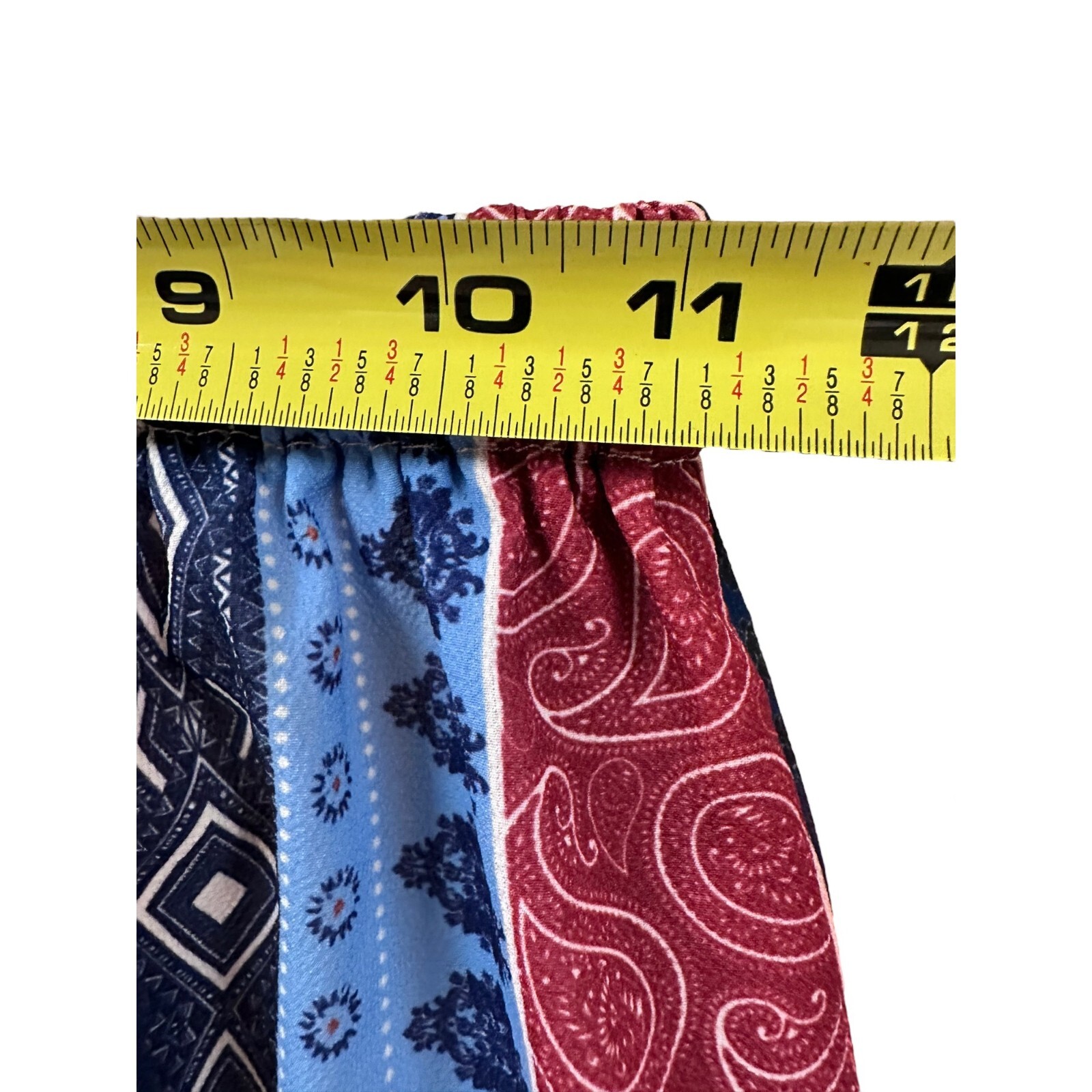 Boho Multi-Pattern Striped Lightweight Shorts sz 4 - image 8