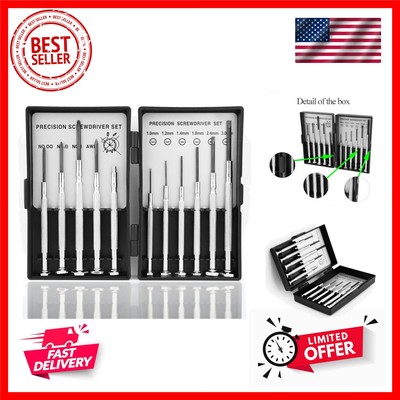 11PCS Small Precision , Premium Mini Screw Driver Set Kit, 6 Different Sizes ...