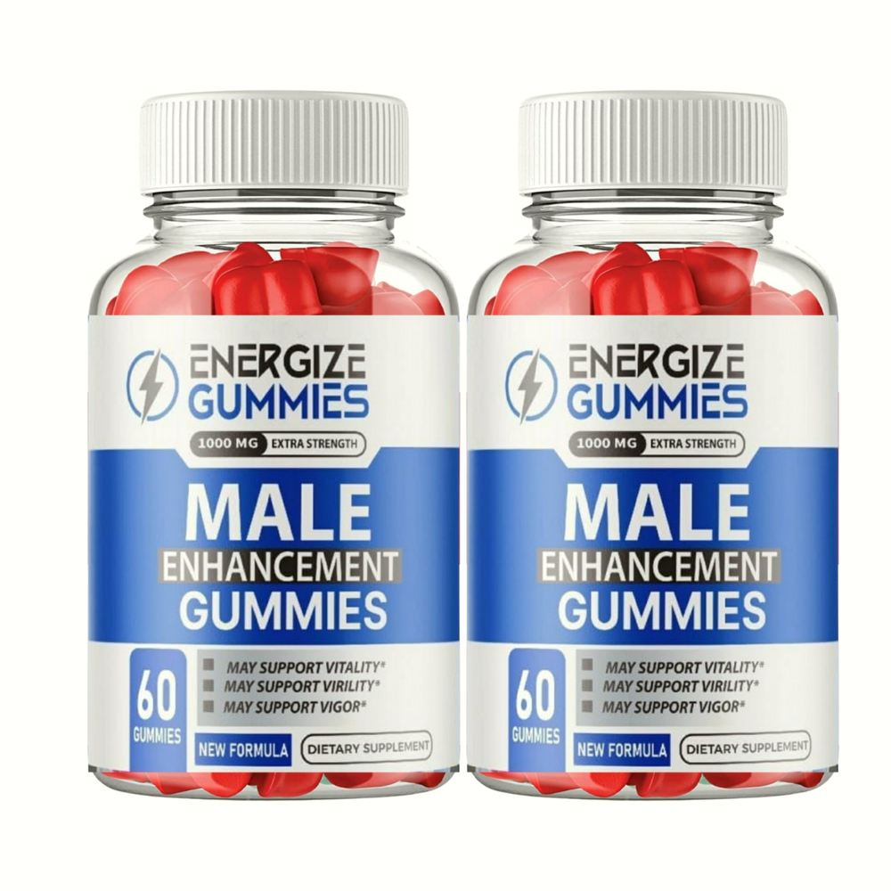 2-Pack Energize Male Gummies - Natural Enhancement Support For Men - 120 Gummies