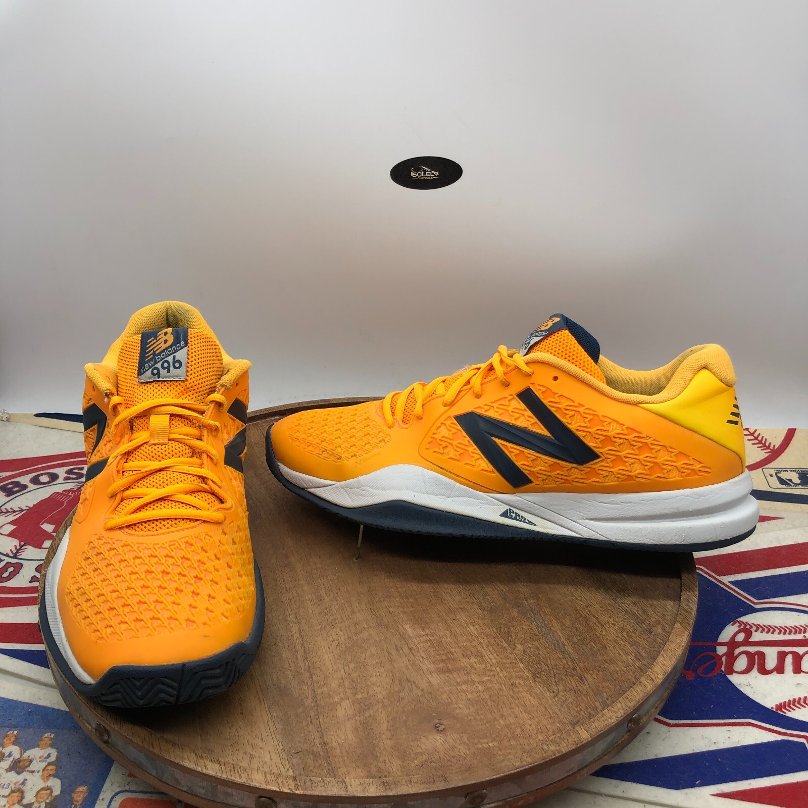 New Balance Men's 996 V2 Orange Tennis Court Shoes Sn… Gem