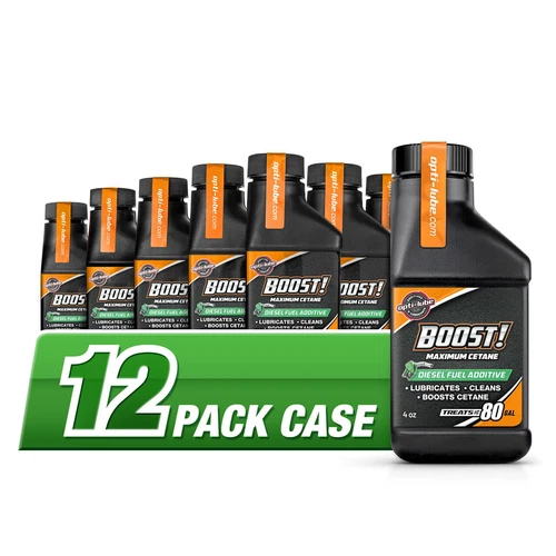 Opti-Lube Boost! Maximum Cetane Diesel Fuel Additive - 4oz Bottle, Case of 12